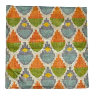 Silk Velvet Square Pillow For Sale