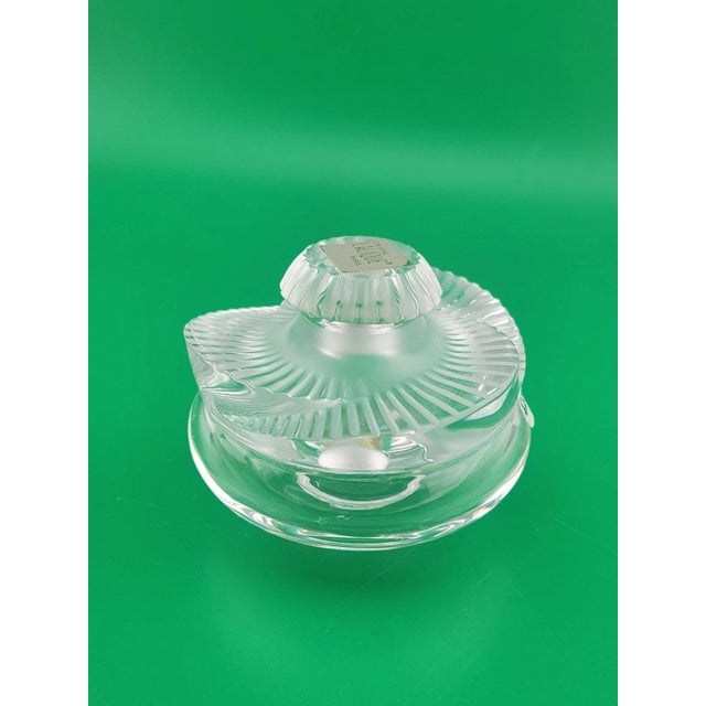 Glass New Lalique Crystal Baptiste Perfume Bottle Made in France Sticker Paris. For Sale - Image 7 of 12