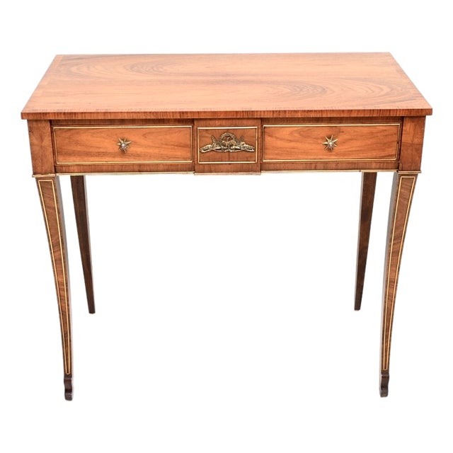 Antique Empire French Walnut Console Table, 1870s For Sale