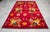 Authentic 1940s Turkish Rug 5x10 Vibrant Red Mid Century Modern Organic Wool Carpet For Sale - Image 6 of 14