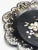 Lovely 19th-Century handcrafted papier mache tray or wine coaster inlaid with mother of pearl and abalone shell. It is a...
