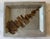 Vintage mid century art pottery tray in the style of Galleon Ware with hand painted abstract design. Possible makers mark...