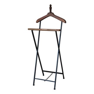 Mid 20th Century Ico Parisi Style Beechwood and Iron Suit Rack For Sale