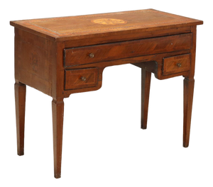 Antique Neoclassical Walnut Writing Desk, 1800s