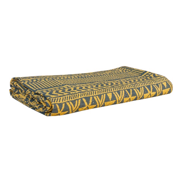 Salu Block Print Coverlet Chairish