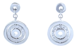 Bvlgari 18ct White Gold Astrale Earrings 21.43g, A Pair