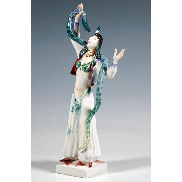 Snake Charmer Circus Figurine by Peter Strang for Meissen, 1998 For Sale - Image 4 of 6