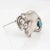 Vintage Georg Jensen Sterling Silver Tulip Brooch No.100b With Amazonite Cabochon For Sale - Image 12 of 12