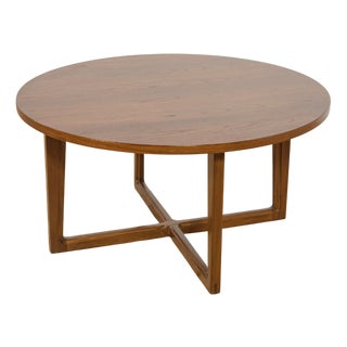 Mid-Century Round Teak Coffee Table from Remploy, United Kingdom, 1970s For Sale