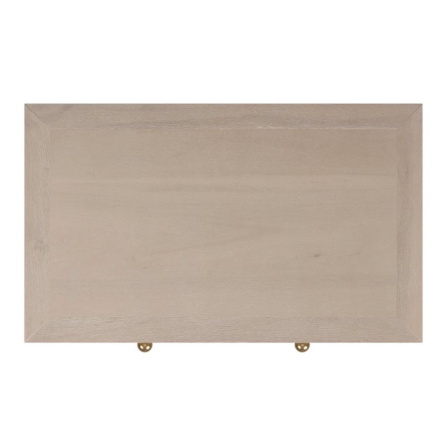 Wood Nora 25 in. W Rectangular Wood 3 Drawer Nightstand, Antique Taupe For Sale - Image 7 of 8