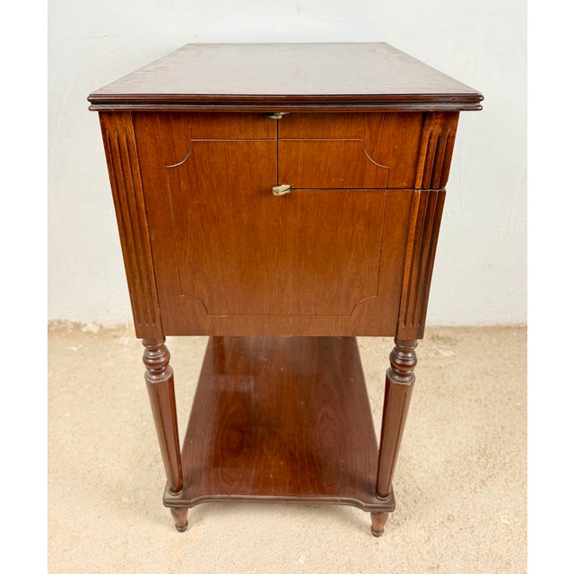 Wood Wood Storage Tables with Lift-Top Compartments, 1970, Set of 2 For Sale - Image 7 of 18