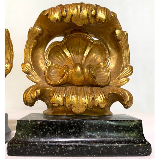 Gold 1930s Borghese Corinthian Gold Gilt Bookends - a Pair For Sale - Image 8 of 13