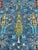 2000 - 2009 Blue Afghan Pictorial Tree of Life Hand-Knotted Wool Rug - 7'10" X 5'9" For Sale - Image 5 of 11
