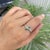 Carat&Her Modernist Natural Emerald & Diamond Toi Et Moi Swirl Ring, Size 8 For Sale - Image 4 of 12