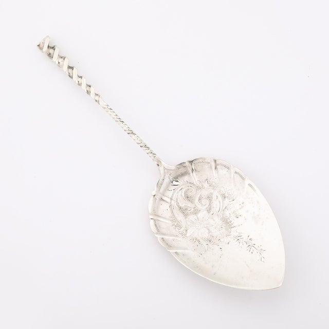 Arts & Crafts Movement Sterling Silver Cake Server Signed Whiting Manufacturing For Sale In New York - Image 6 of 9