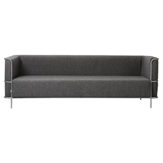 Gray Modernist Three-Seater Sofa by Kristina Dam Studio For Sale