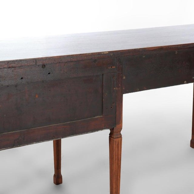 Antique French Sheraton Carved Mahogany Sideboard Circa 1930 For Sale - Image 18 of 18