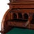 Renaissance Revival Carved Walnut & Burl Barrel Roll Top Secretary C1890 For Sale - Image 9 of 18