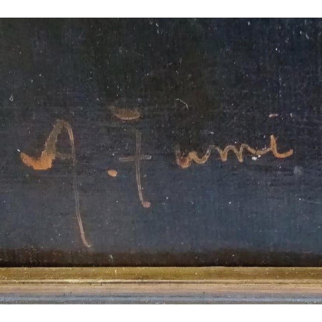 Wood Madonna Con Il Bambino, Signed Italian Oil on Canvas Masterpiece, Achille Funi (1890–1972). For Sale - Image 7 of 13