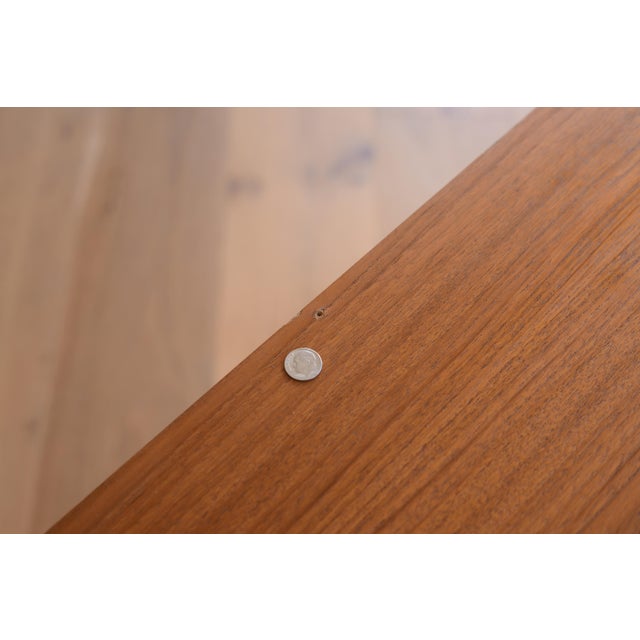 Danish Modern Teak Bookcase Cabinet With Sliding Door For Sale - Image 14 of 15