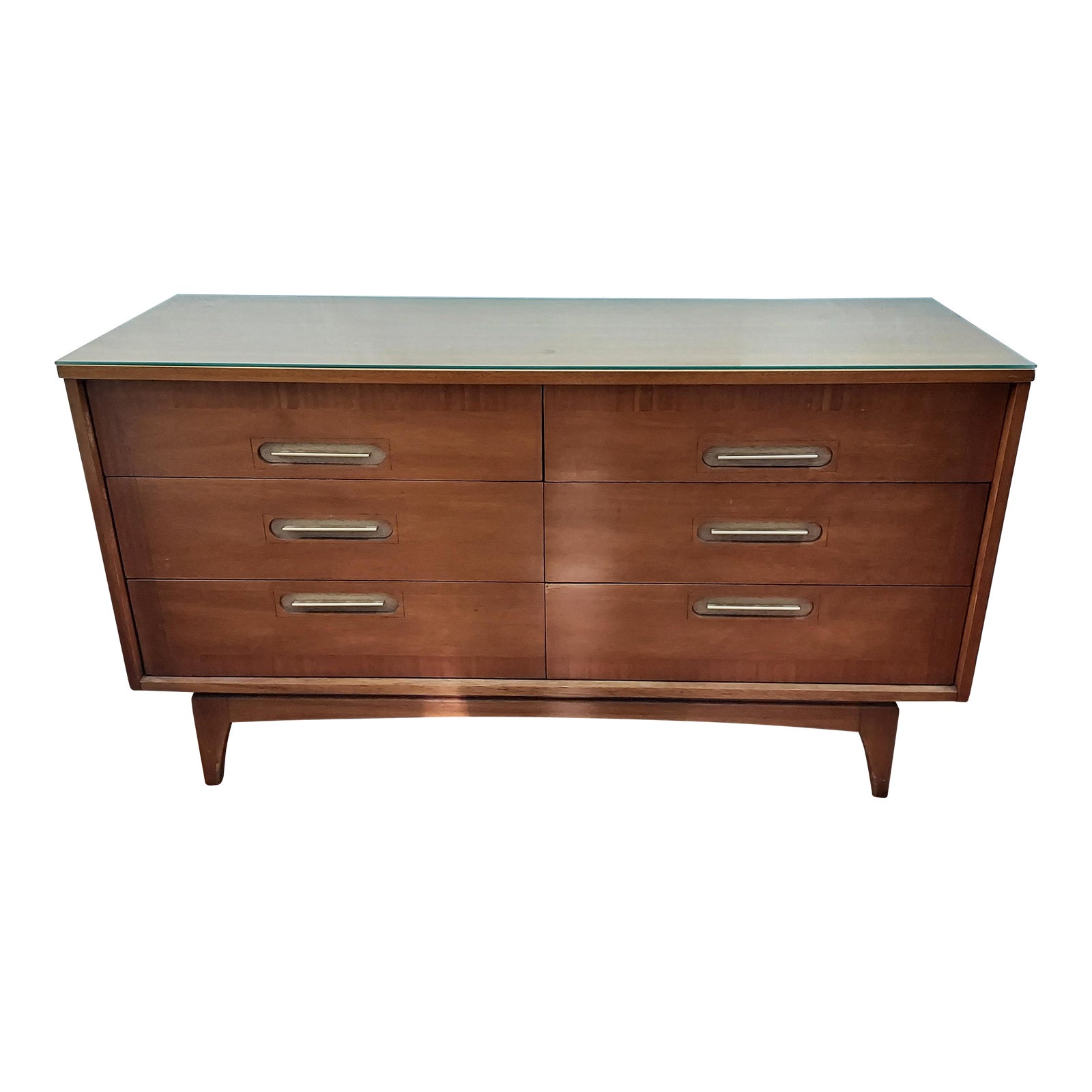 1970s Kent Coffey Six Drawer Lowboy Dresser Chairish