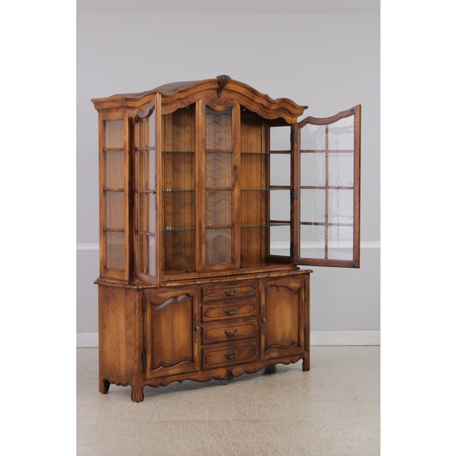 Ethan Allen Ethan Allen Country French China Cabinet For Sale - Image 4 of 18