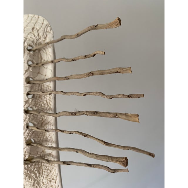 1990s E.M.Frisch Ceramic & Fiber Art Sculpture Chairish