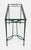 Green 1980s Attributed to Mario Papperzini for Janus Et Cie Green Iron and Glass Console Table For Sale - Image 8 of 18