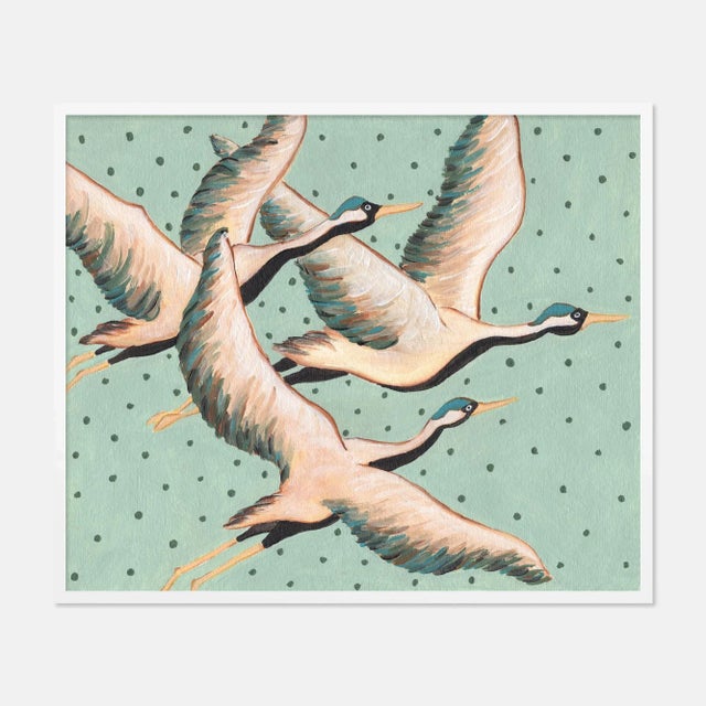 Contemporary Arlo Augustus & the Duke by Willa Heart in White Frame, Small Art Print For Sale - Image 3 of 3