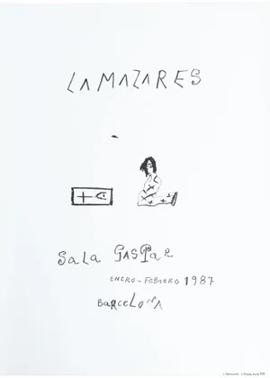 Original Exhibition Poster by Antón Lamazares Sala Gaspar, 1987