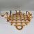Mid 20th Century Vintage French Mid-Century Burnt Bamboo & Rattan 6-Hook Coat & Hat Rack, Wall Mount For Sale - Image 5 of 9