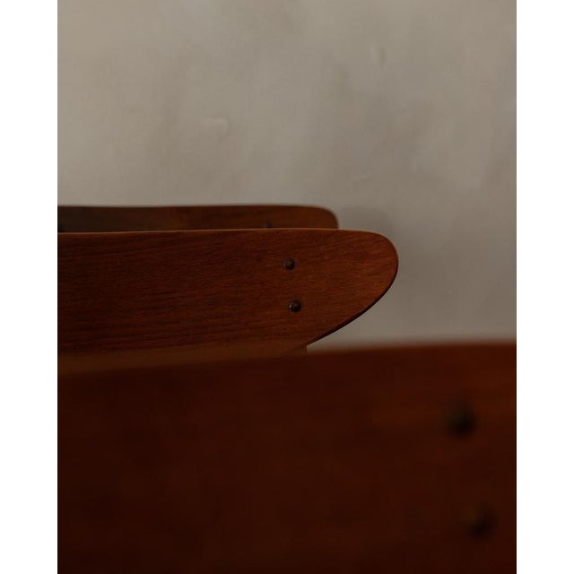 Vintage Danish Dining Chairs in Teak and Black Skai, 1960s, Set of 6 For Sale - Image 11 of 18