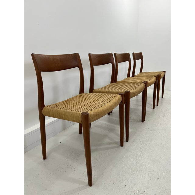 Vintage Danish Chairs by Niels Møller for J. L. Møllers, 1960s, Set of 4 For Sale - Image 3 of 15