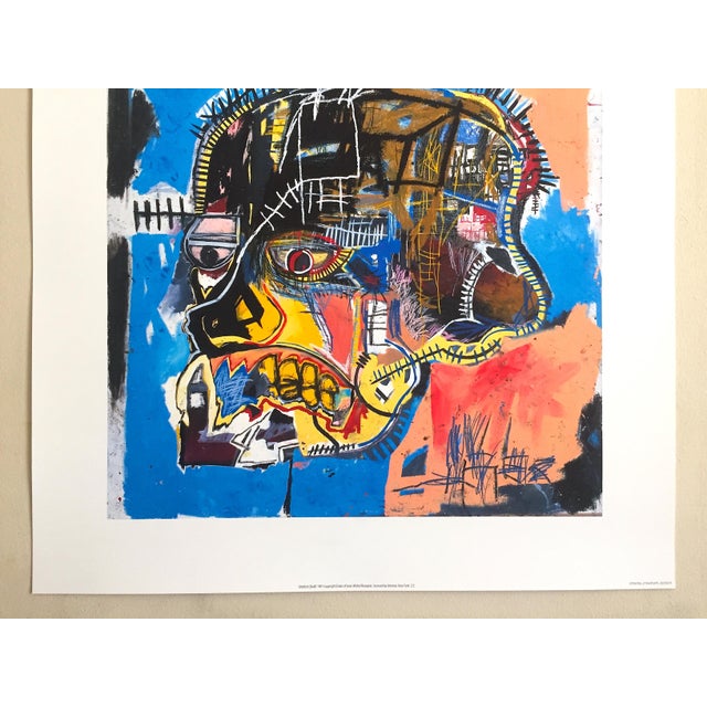 Jean Michel Basquiat Jean Michel Basquiat Estate Fine Art Lithograph Pop Art Print " Skull " 1981 For Sale - Image 4 of 12