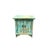 16.25" Distressed Light Blue 2 Doors End Table Nightstand Chest For Sale In San Francisco - Image 6 of 6