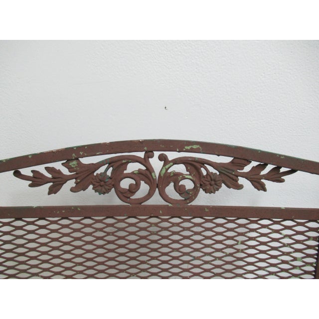 1960s 1960s Art Nouveau Woodard Daisy Patio Arm Chairs - a Pair For Sale - Image 5 of 13