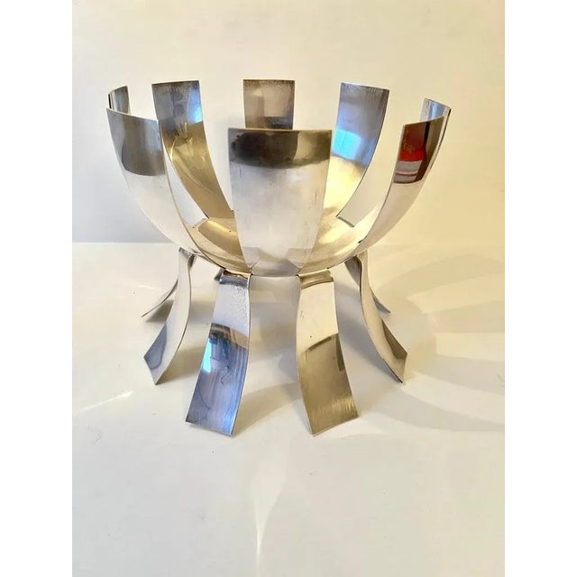 Mid 20th Century Modern Silver Plate Fruit or Decorative Bowl For Sale - Image 5 of 13