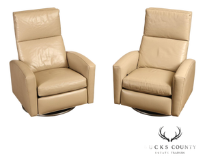 Hancock & Moore Pair of Leather Milo Power Recliners