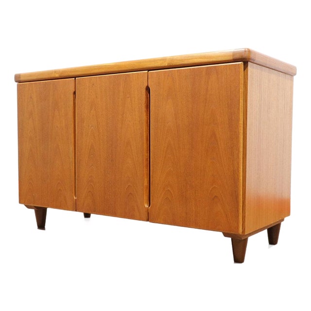 Mid Century Modern Vintage Teak Danish Credenza Sidebaord by Christian Linneber For Sale