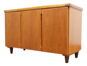 Mid Century Modern Vintage Teak Danish Credenza Sidebaord by Christian Linneber