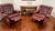 Vintage Pair of Oxblood Tufted Leather Writers Recliner Armchairs For Sale - Image 10 of 10