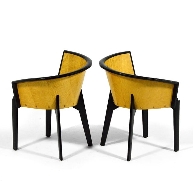 Wood Paul Haigh Sinistra Chairs by Bernhardt For Sale - Image 7 of 12