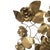 Mid-Century Modern Mid-Century Tole Brass Folded Metal Floral Wall Sculpture For Sale - Image 3 of 6