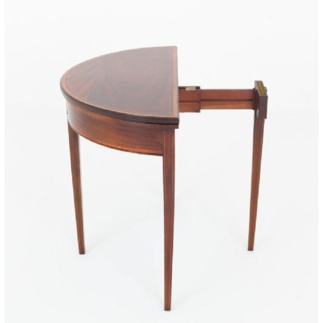 Georgian Revival Games Table Card Mahogany, 1890s For Sale - Image 3 of 6