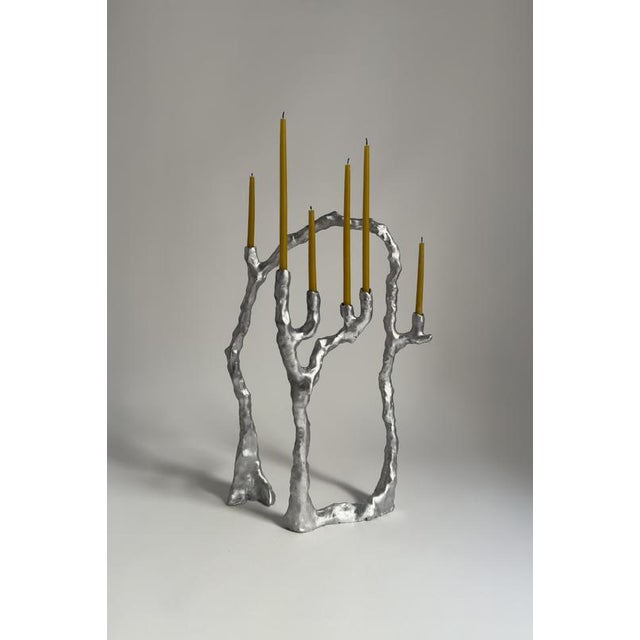 Not Yet Made - Made To Order Route Candleholder 02.01 in Cast Aluminium by Sofia Karnukaeva For Sale - Image 5 of 8