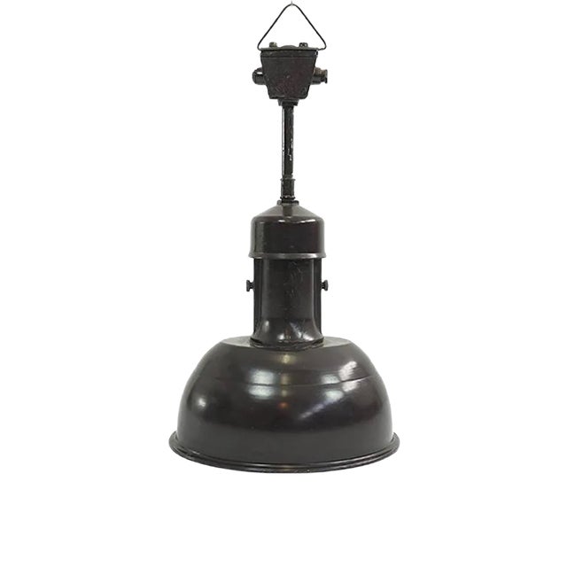 Industrial Metal Ceiling Lamp, 1960s For Sale