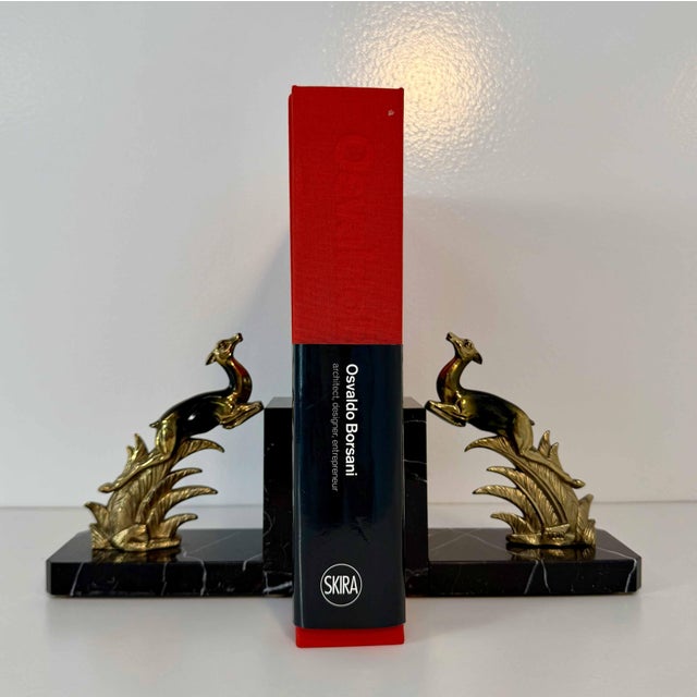 Metal French Art Deco Bookends with Leaping Antelopes by Tedd, 1930s, Set of 2 For Sale - Image 7 of 11