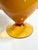 Glass Mid 20th Century Empoli Art Glass Swung Vase Honey Amber, Cristalleria Fratelli Betti For Sale - Image 7 of 12