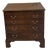 Small Antique Georgian Mahogany Chest of 4 Drawers with Brushing Slide, 1780 For Sale