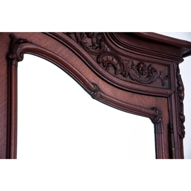 Brown Glass Wardrobe, France, 1890 For Sale - Image 8 of 13